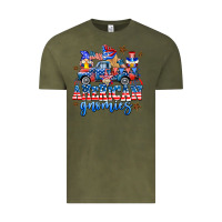 Vintage Olive American truck gnomes Vintage Tee - AdoDesignShop