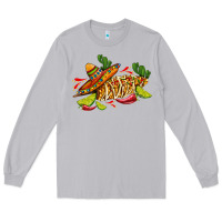 Moon Dust mexican elote corn sombrero lime and  cactus Long Sleeve Tee - AdoDesignShop