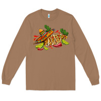 Toasted Coconut mexican elote corn sombrero lime and  cactus Long Sleeve Tee - AdoDesignShop