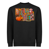 Black blessed thanksgiving Heavyweight Sweatshirt - FaDigitalArtStudio