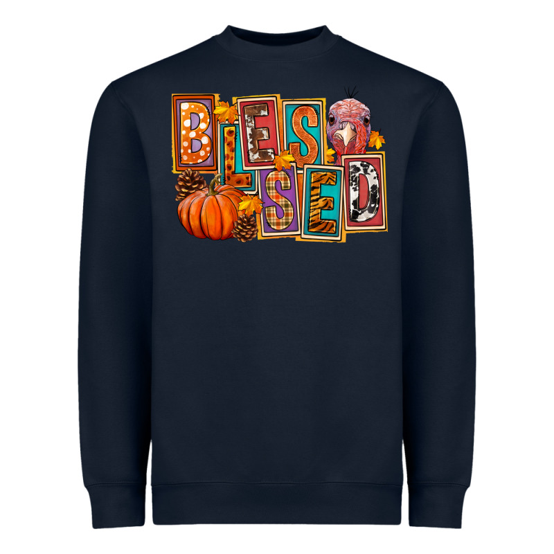 Blessed Thanksgiving Heavyweight Sweatshirt by FaDigitalArtStudio | Teevron