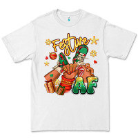 White festive af christmas black kid sneakers Premium Tee - RanaPortraitStore