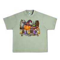 Oil Green halloween vibes Urban Heavy Tee - AdoDesignShop