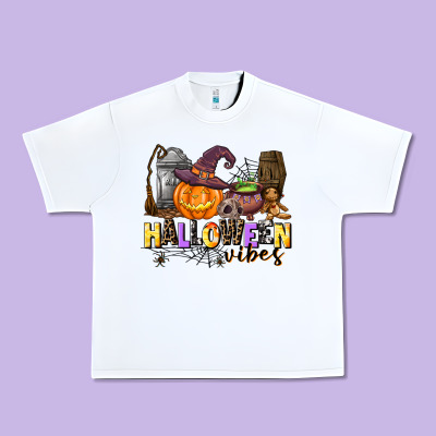 Halloween Vibes Urban Heavy Tee Designed By Adodesignshop
