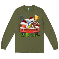 Army Green tis the season sports truck christmas Long Sleeve Tee - AdoDesignShop