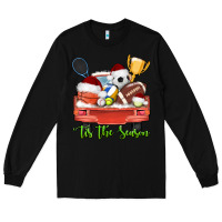 Black tis the season sports truck christmas Long Sleeve Tee - AdoDesignShop