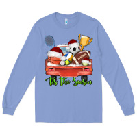 Colony Blue tis the season sports truck christmas Long Sleeve Tee - AdoDesignShop