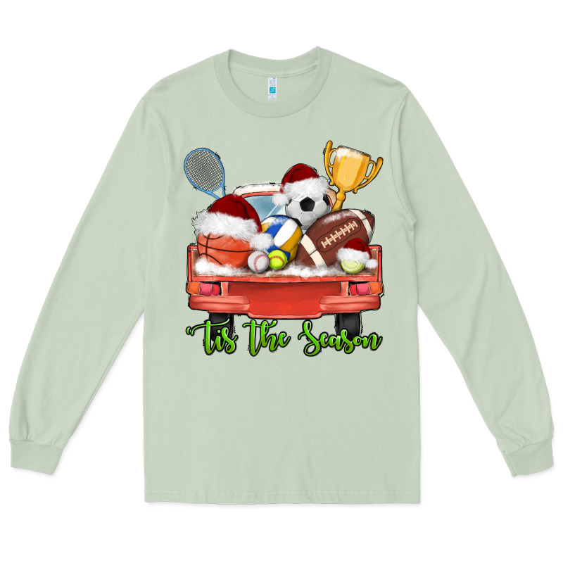 Tis The Season Sports Truck Christmas Long Sleeve Tee by AdoDesignShop | Teevron