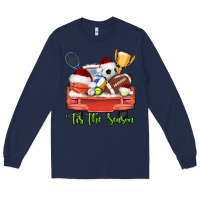 Navy tis the season sports truck christmas Long Sleeve Tee - AdoDesignShop