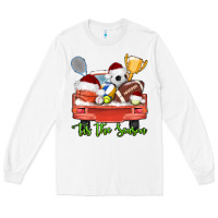 White tis the season sports truck christmas Long Sleeve Tee - AdoDesignShop