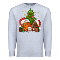 Heather Grey christmas sports bbs Premium Sweatshirt - BundleAndBundleShop