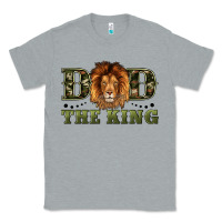 Heather Grey dad the king Classic Tee - Artiststas