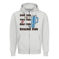 One Fish Two Fish Red Fish Boujee Fish Zipper Hoodie | Teevron