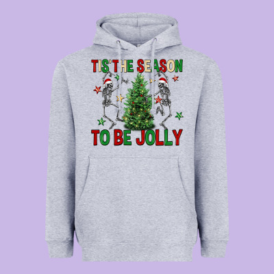 Tis' The Season To Be Jolly Heavyweight Hoodie Designed By Nancycooperartshop