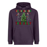 Plum Tis' the season to be Jolly Heavyweight Hoodie - NancyCooperArtShop