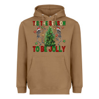 Toasted Coconut Tis' the season to be Jolly Heavyweight Hoodie - NancyCooperArtShop