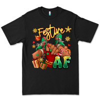 Black festive af christmas black girl children sneakers Premium Tee - RanaPortraitStore