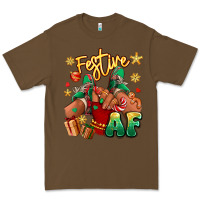 Cacao festive af christmas black girl children sneakers Premium Tee - RanaPortraitStore
