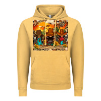 Vintage Mustard western gnomies Vintage Hoodie - FaDigitalArtStudio