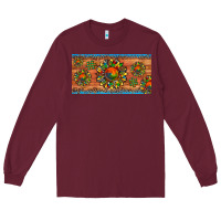 Burgundy autism awareness sunflower puzzle license plate Long Sleeve Tee - Artiststas