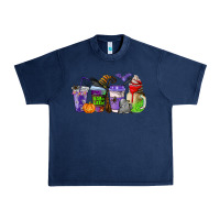 Navy halloween coffee cups Urban Heavy Tee - AdoDesignShop