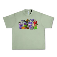 Oil Green halloween coffee cups Urban Heavy Tee - AdoDesignShop