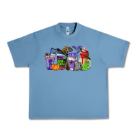 Pebble Blue halloween coffee cups Urban Heavy Tee - AdoDesignShop
