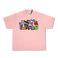 Salmon halloween coffee cups Urban Heavy Tee - AdoDesignShop