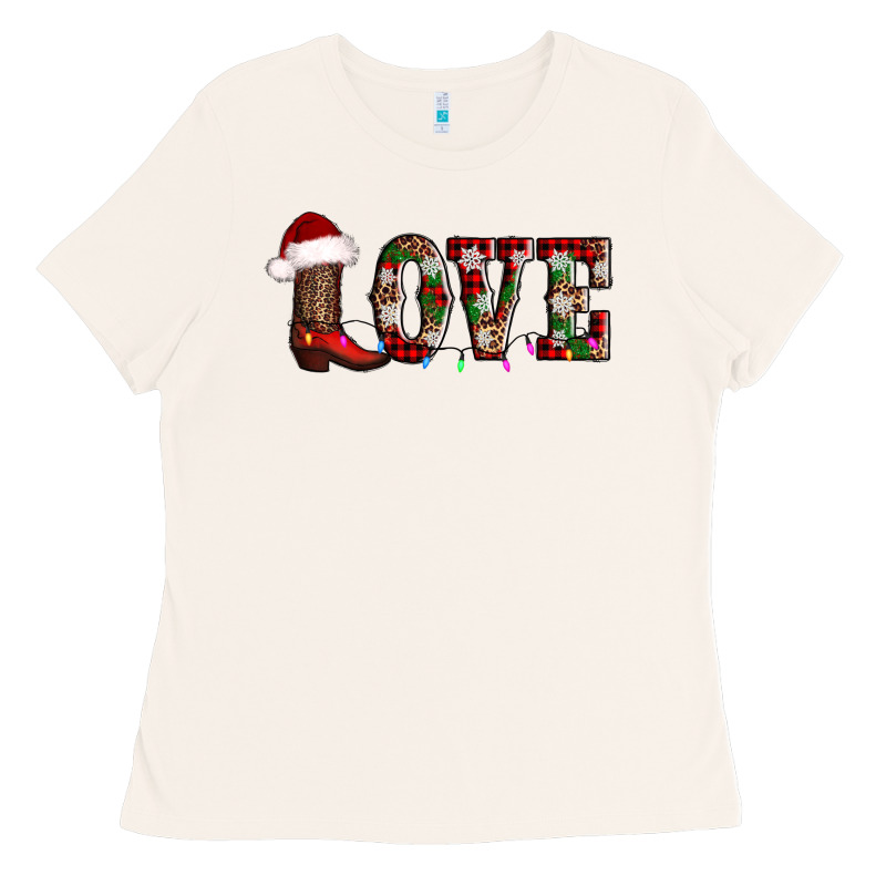 Love Christmas Boots Ladies Tee by AdoDesignShop | Teevron