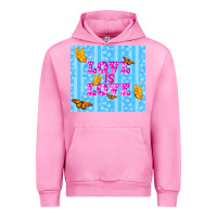 Fuchsia Pink love is love Urban Hoodie - TumblerDesignByShophia