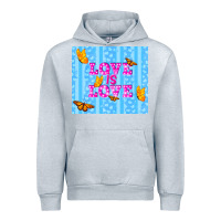 Heather Grey love is love Urban Hoodie - TumblerDesignByShophia