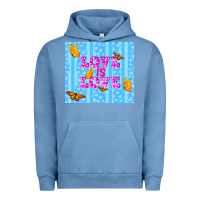 Pigment Pebble Blue love is love Urban Hoodie - TumblerDesignByShophia
