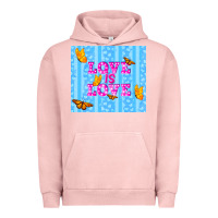 Pigment Salmon love is love Urban Hoodie - TumblerDesignByShophia