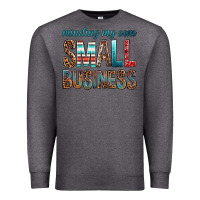 Charcoal Heather minding my own small business bbs Premium Sweatshirt - BundleAndBundleShop
