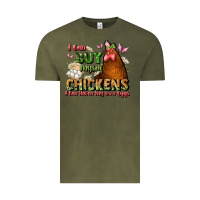 Vintage Olive i can buy myself chickens i can hatch my own eggs Vintage Tee - JahusDesignShop