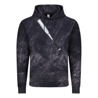 Cloud Black white wooden softball bat Vintage Hoodie - FaDigitalArtStudio