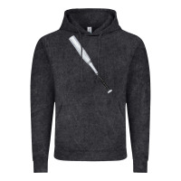 Vintage Black white wooden softball bat Vintage Hoodie - FaDigitalArtStudio