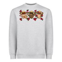Heather Grey mexico gnomes Heavyweight Sweatshirt - HRA Design Shop