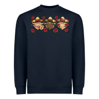 Navy mexico gnomes Heavyweight Sweatshirt - HRA Design Shop