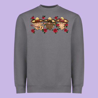 Mexico Gnomes Heavyweight Sweatshirt Designed By Hra Design Shop