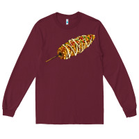 Burgundy Mexican elote corn Long Sleeve Tee - AdoDesignShop