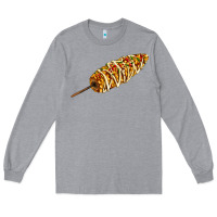 Heather Grey Mexican elote corn Long Sleeve Tee - AdoDesignShop