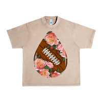French Oak american football and western roses teardrop Urban Heavy Tee - BundleAndBundleShop
