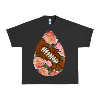 Pigment Black american football and western roses teardrop Urban Heavy Tee - BundleAndBundleShop