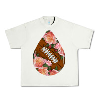 American Football And Western Roses Teardrop Urban Heavy Tee | Teevron