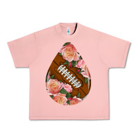 Salmon american football and western roses teardrop Urban Heavy Tee - BundleAndBundleShop