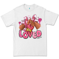 White loved valentine's day afro girl sneakers Premium Tee - RanaPortraitStore