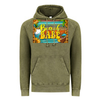 Vintage Olive beach babe skinny metal can holder Vintage Hoodie - HRA Design Shop