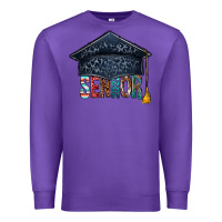 Purple senior 2023 graduation hat bbs Premium Sweatshirt - BundleAndBundleShop