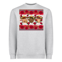 Heather Grey mexico gnomes Heavyweight Sweatshirt - HRA Design Shop